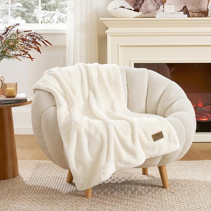 COZY KISS Waterproof Pet Blanket for Large Dog & Cat, 30x40 inch Cream
