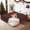 CYCMACO Waterproof Couch Covers for Pets, Waterproof Dog Bed Cover, Anti-Slip Soft Dog Blankets, Couch Cover for Dogs Washable, Pet Blanket for Puppy Large Dogs Cat (82x102 Inch, Coffee)