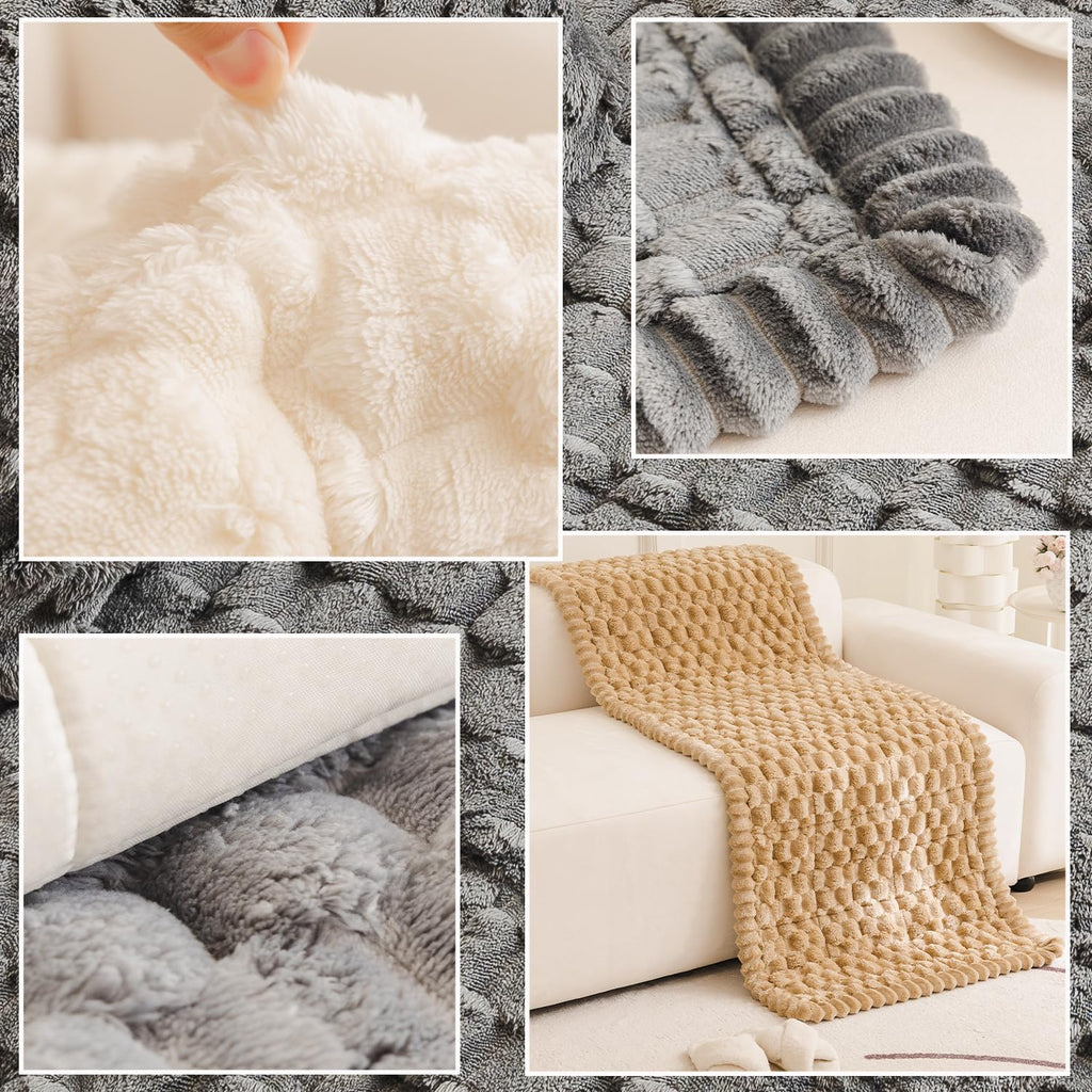 Tiwwie Couch Cover for Dogs Fuzzy Sofa Covers for Pet, Non Slip Sofas Pad