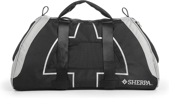 Sherpa Delta Airlines Travel Pet Carrier, Airline Approved & Guaranteed On Board - Black, Medium
