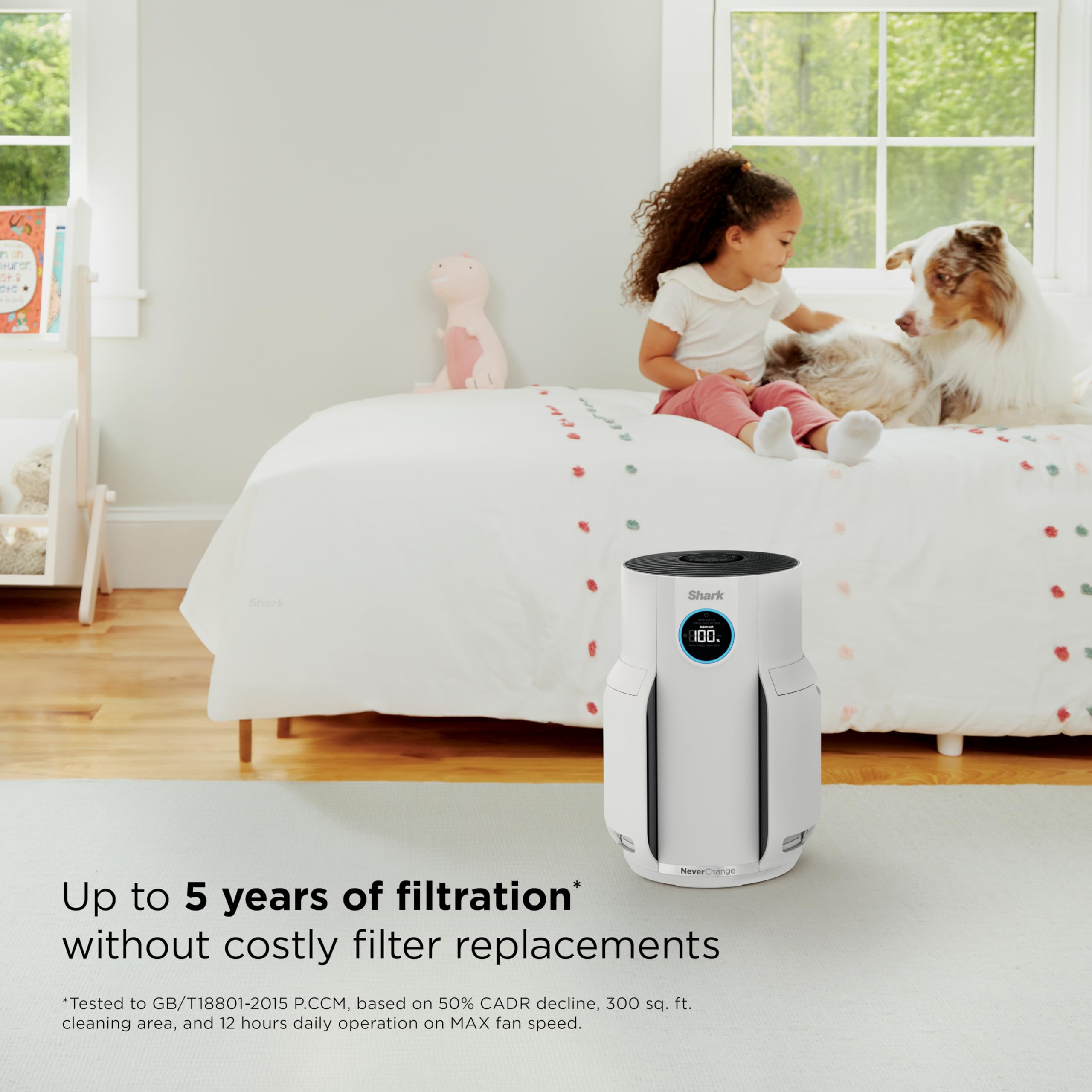 Shark NeverChange Air Purifier, HP153, White