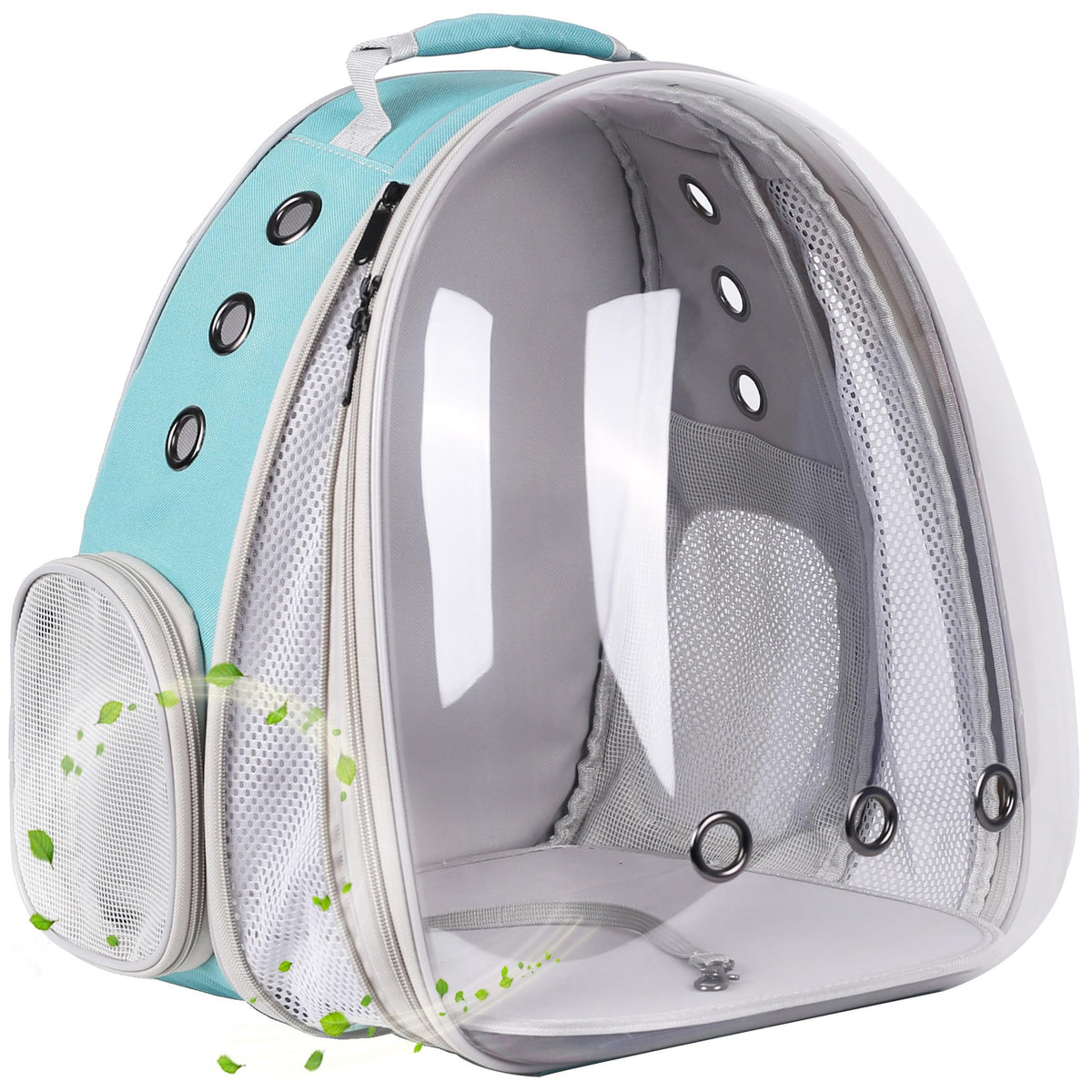 Large Cat Backpack Carrier, 20 Pounds Cat Carry Bookbag, Space Capsule Astronaut Clear Bubble Front Extension to Transport Small Puppy Bunny
