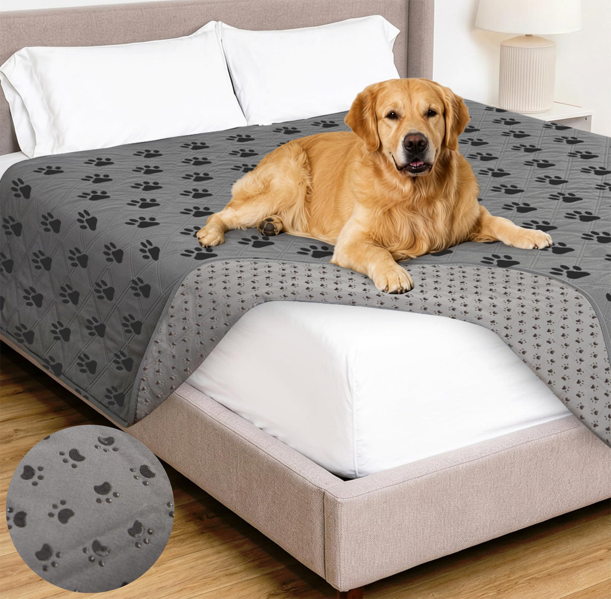 GORILLA GRIP® Waterproof Dog Blanket, Couch Cover for Dogs 82x102 Chocolate