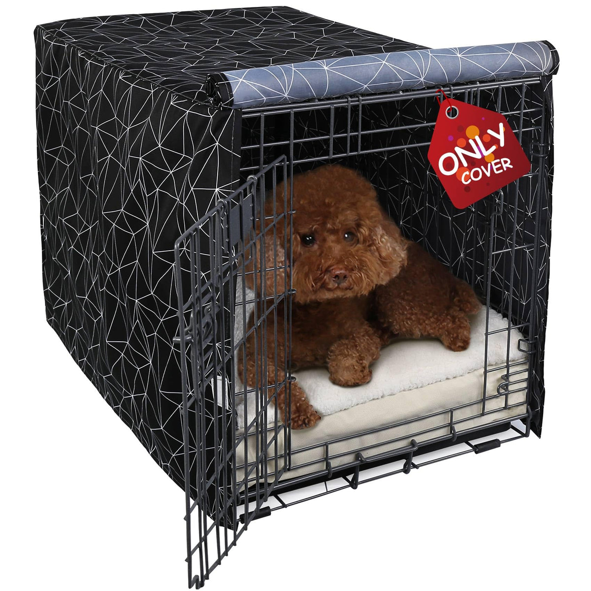 Explore Land Dog Crate Cover, 36 inches, Grey