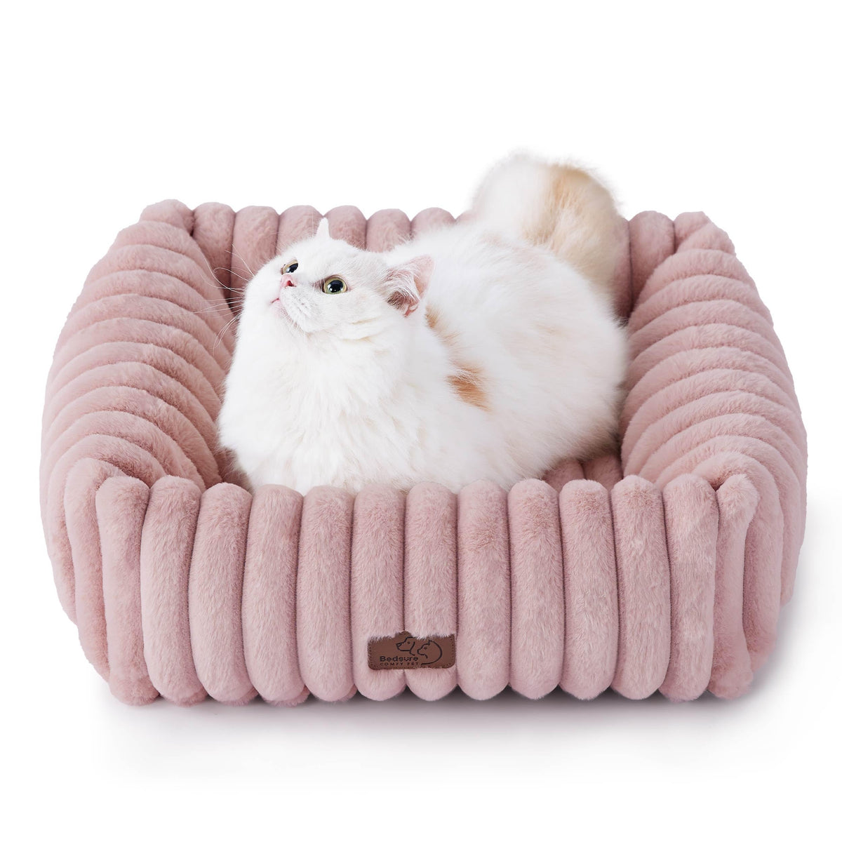 Bedsure ComfyFleece® Cute Dog Beds Large Sized Dog Washable，36in Cream