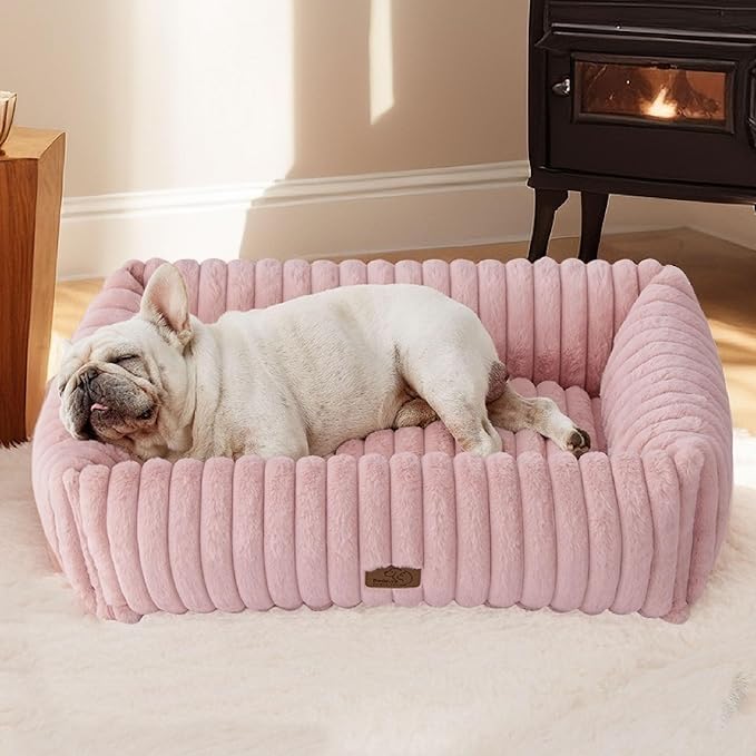Bedsure ComfyFleece™ Cute Dog Bed for Small Medium Dogs Washable