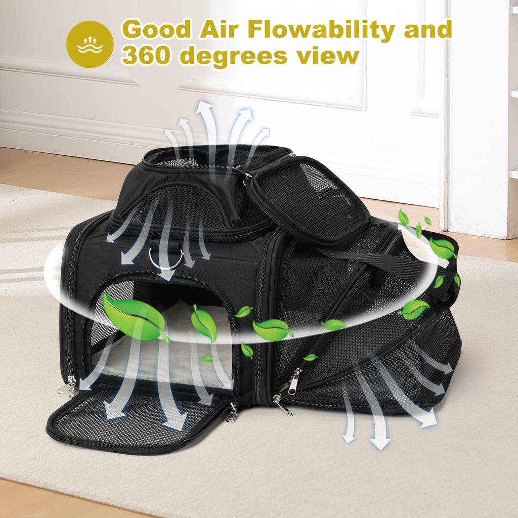 pidipiti 17x11x9.5 Soft-Sided pet Carrier,for Extra-Small Dog or Medium cat
