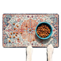 Absorbent Pet Dog Bowl Mat for Food and Water, Pet Cat Food Feeding Mat with Non Slip Rubber Backing, Dog Food Mats for Floors Waterproof, 16"x24"
