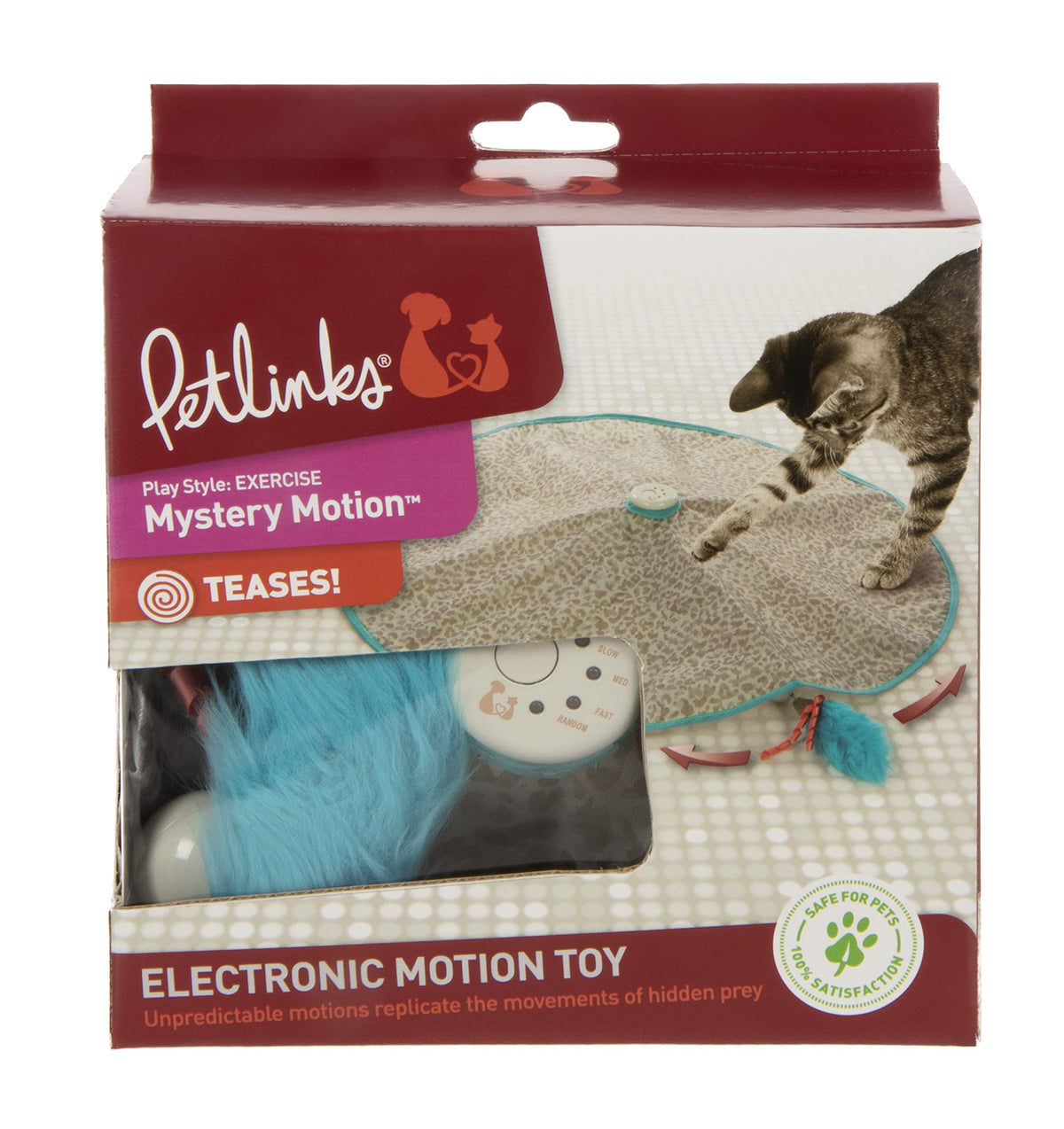 Petlinks Mystery Motion Concealed Electronic Motion Cat Toy, Battery Powered - Randomly Selected Color, One Size