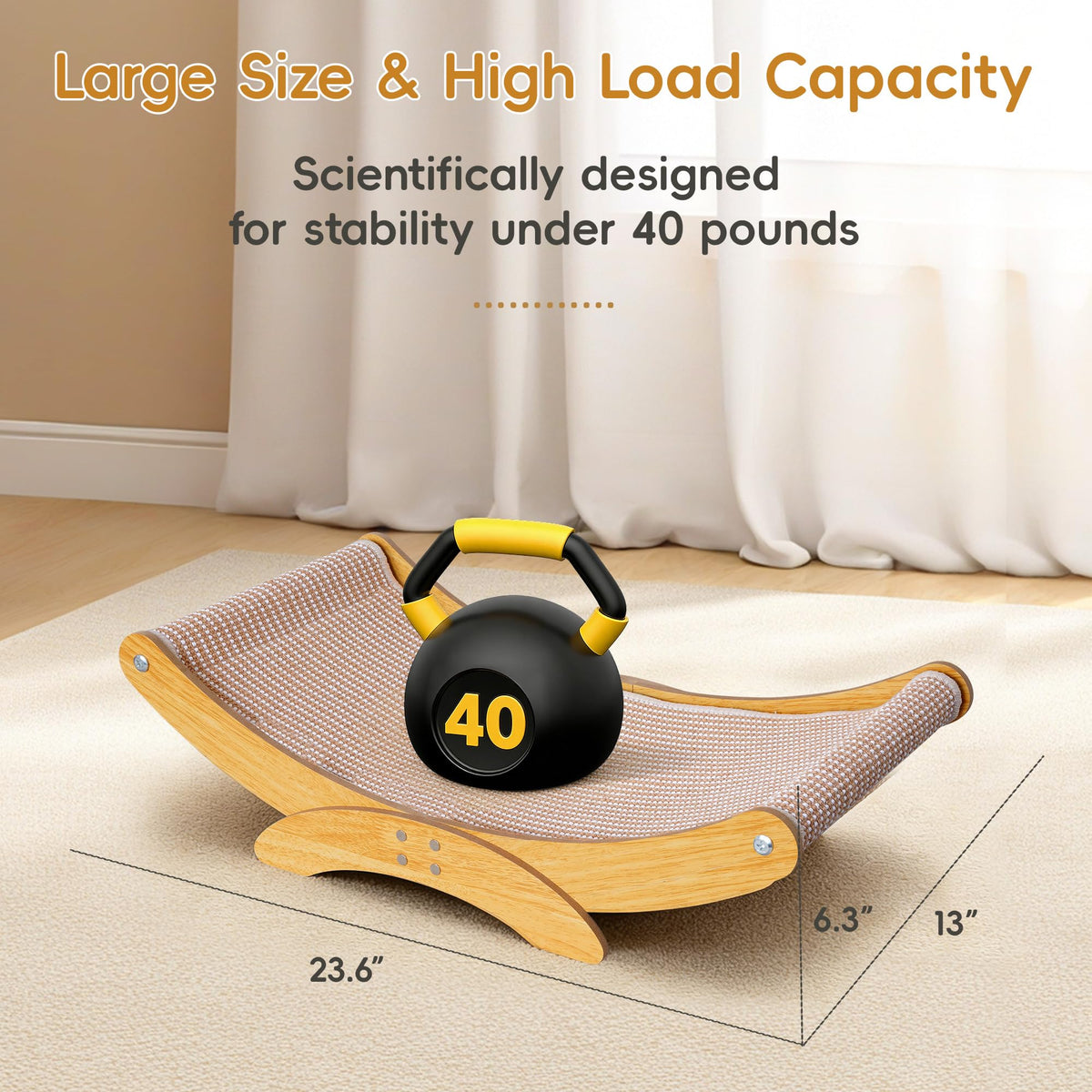 AROPEME Cat Scratcher Bed Large Replaceable Mats
