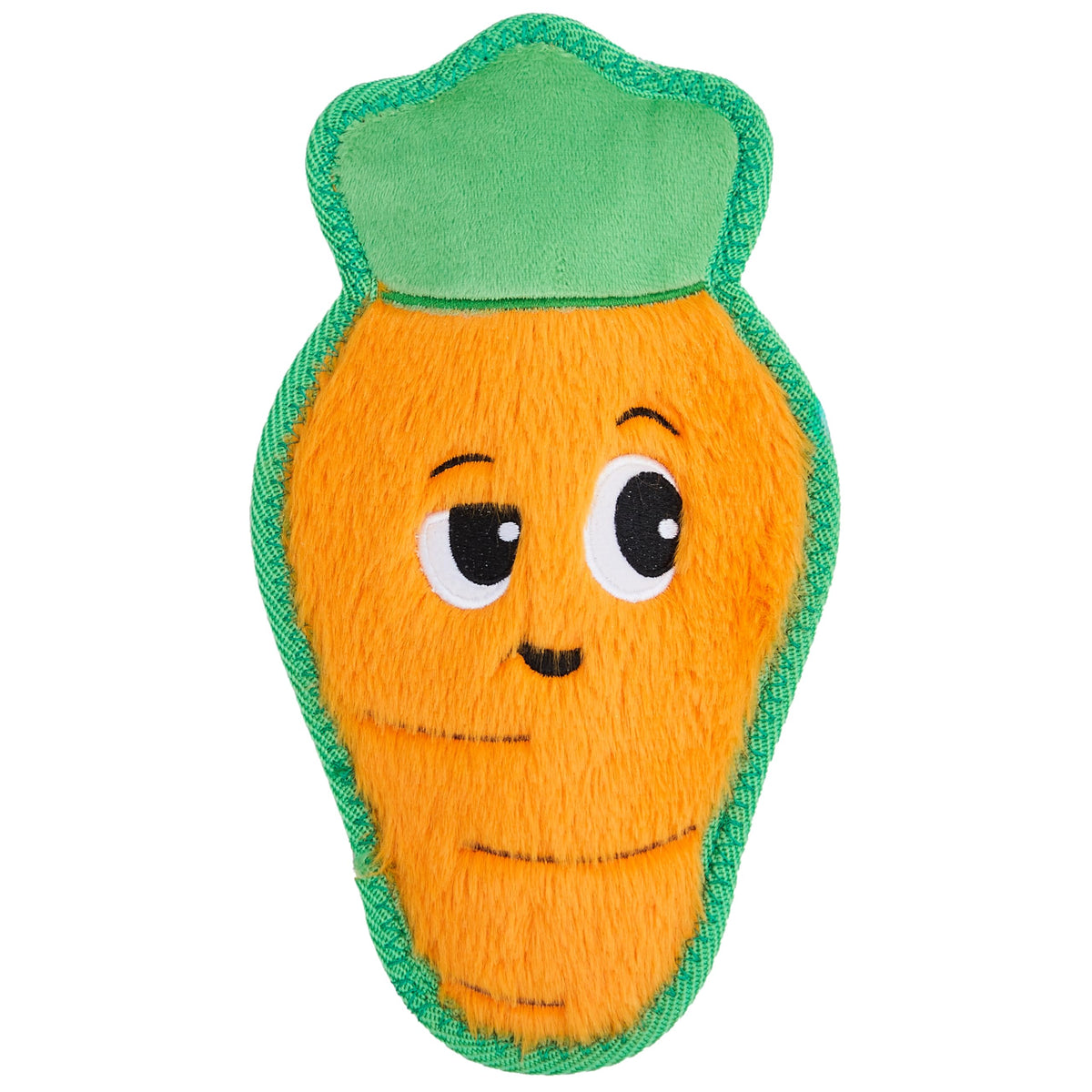Outward Hound Tough Skinz Durable Chew Plush Squeaky Dog Toy, Carrot, 9.8"