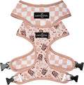 Lucy & Co. Reversible Dog Harness - Water-Repellent Neoprene, Dual-Print Design, Easy Swap Style, Adjustable Comfort Fit - Iced Coffee SZN Reversible Harness - Medium