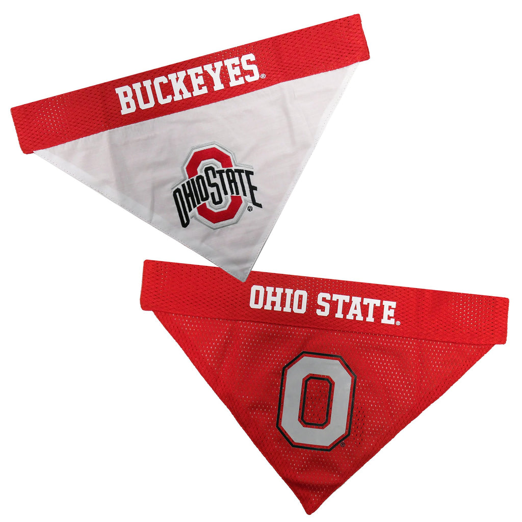 Pets First Collegiate Pet Accessories, Reversible Bandana, Ohio State Buckeyes Size XX-Large