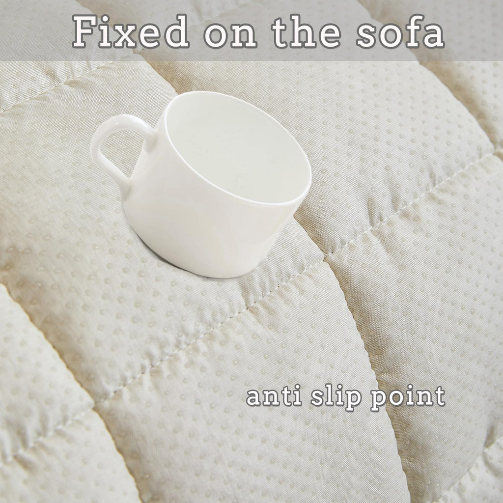 Tiwwie Couch Cover for Dogs Fuzzy Sofa Covers for Pet, Non Slip Sofas Pad