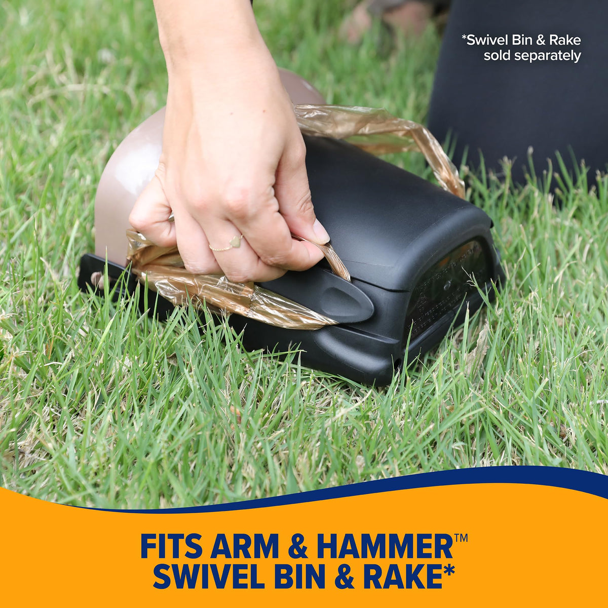 Arm and Hammer Heavy Duty Dog Waste Bags, Swivel Bin Rake Refill, 20 Count