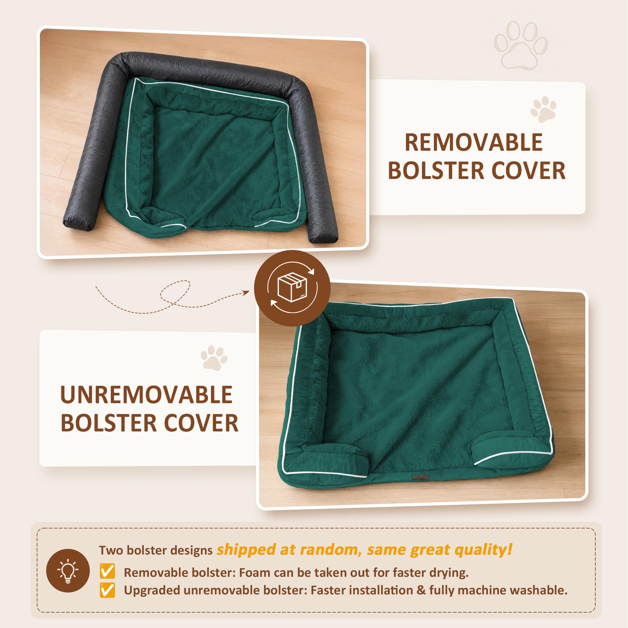 Comfort Expression Waterproof Orthopedic Dog Bed for Medium Size Dog
