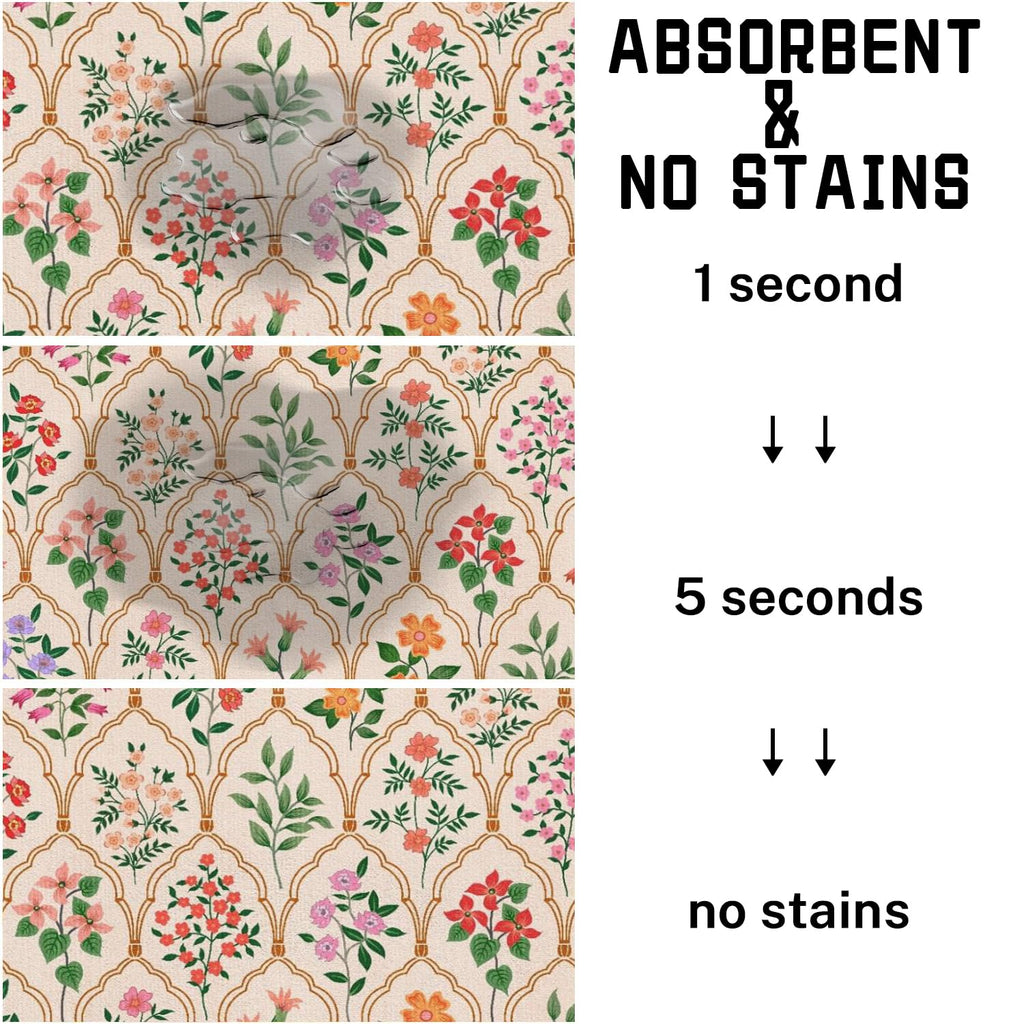 Absorbent Pet Dog Bowl Mat for Food and Water, Pet Cat Food Feeding Mat with Non Slip Rubber Backing, Dog Food Mats for Floors Waterproof, 24"x32"