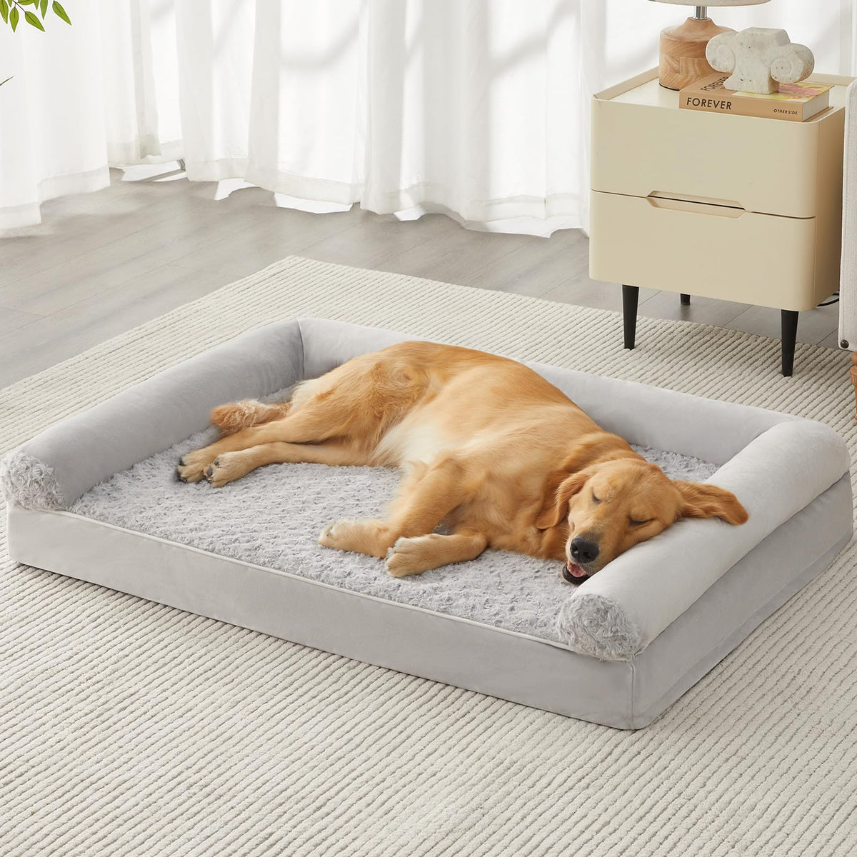 BFPETHOME Orthopedic Washable XLarge Dog Bed for Senior Dog Cozy Sleep