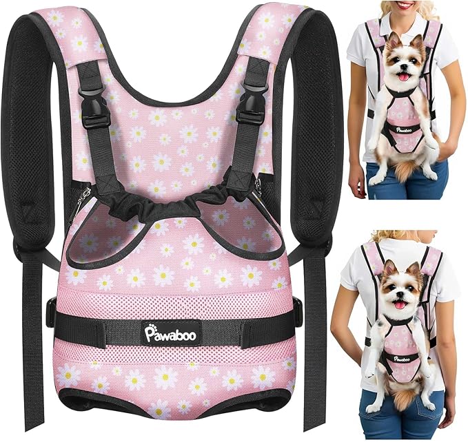 Pawaboo Pet Front Carrier Backpacks for Small Medium Dogs