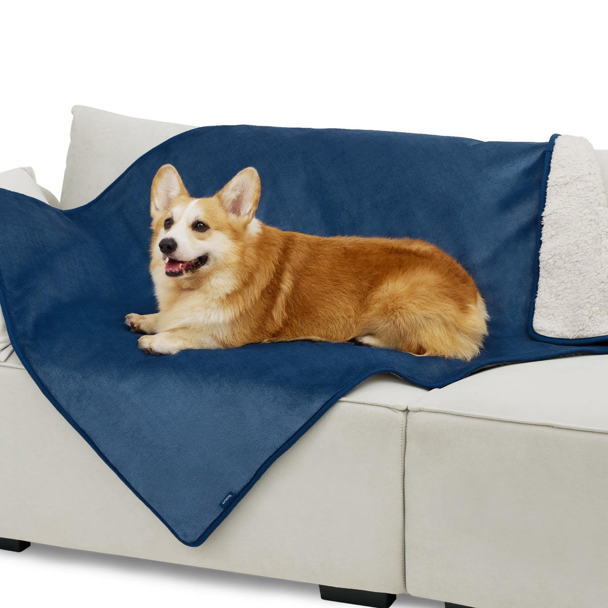 Bedsure Waterproof Blanket for Bed Soft Sherpa Fleece Throw,King 108"x86"