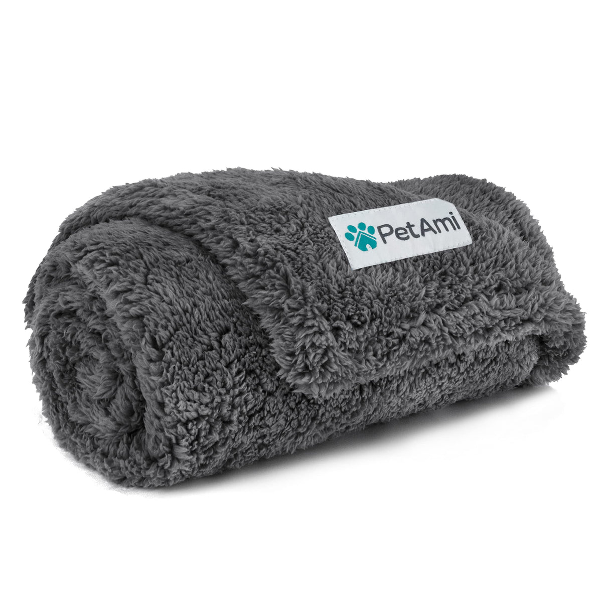 PetAmi Fluffy Sherpa Waterproof Dog Blanket for Medium Pet Cat 29x40, Blue
