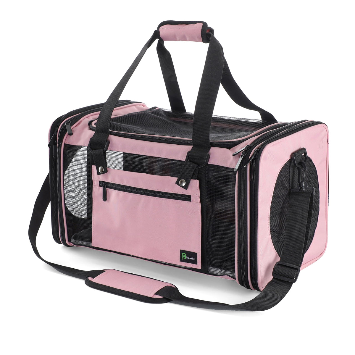 NextFri Soft Sided Carrier for Small Medium Cats Dogs,TSA Airline Approved Collapsible Travel Pet Carrier Medium Blue