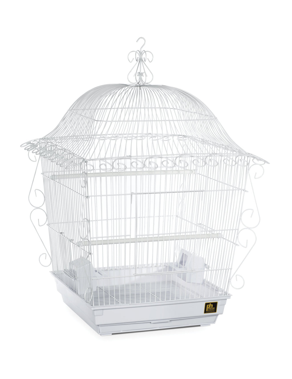 Prevue Pet Products Scrollwork Bird Cage Compatible with Stand - White