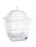 Prevue Pet Products Scrollwork Bird Cage Compatible with Stand - White