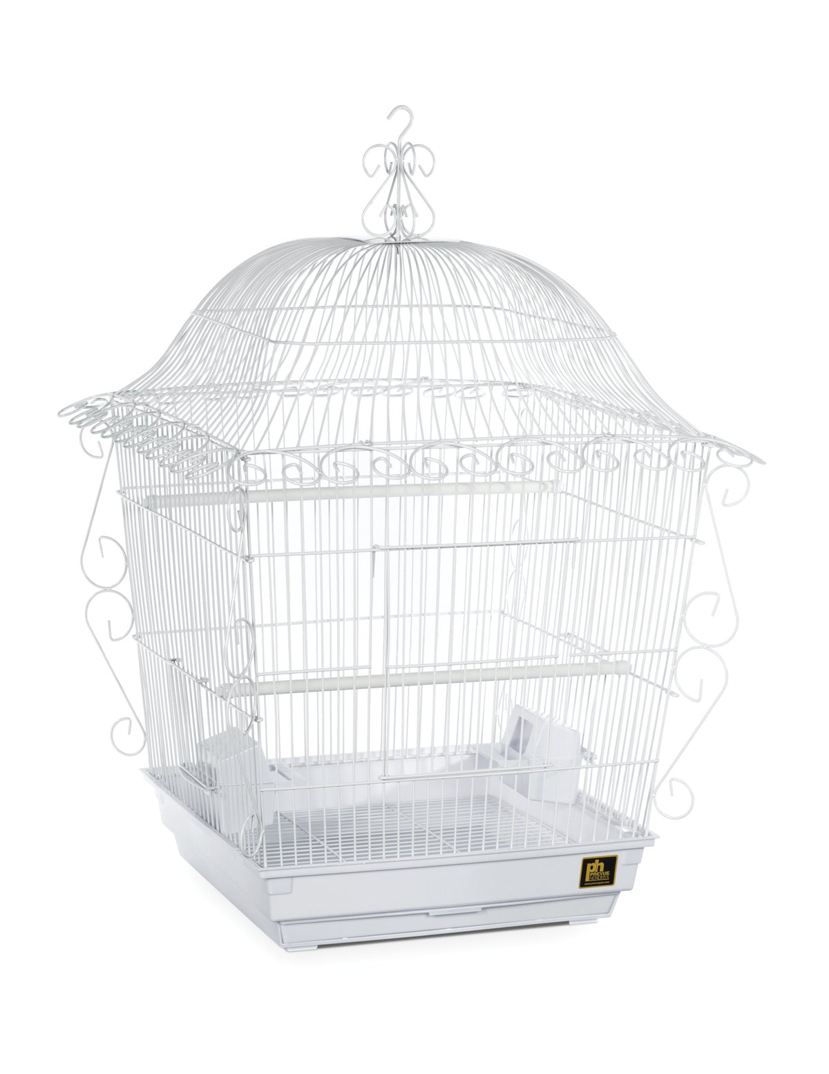 Prevue Pet Products Scrollwork Bird Cage Compatible with Stand - White