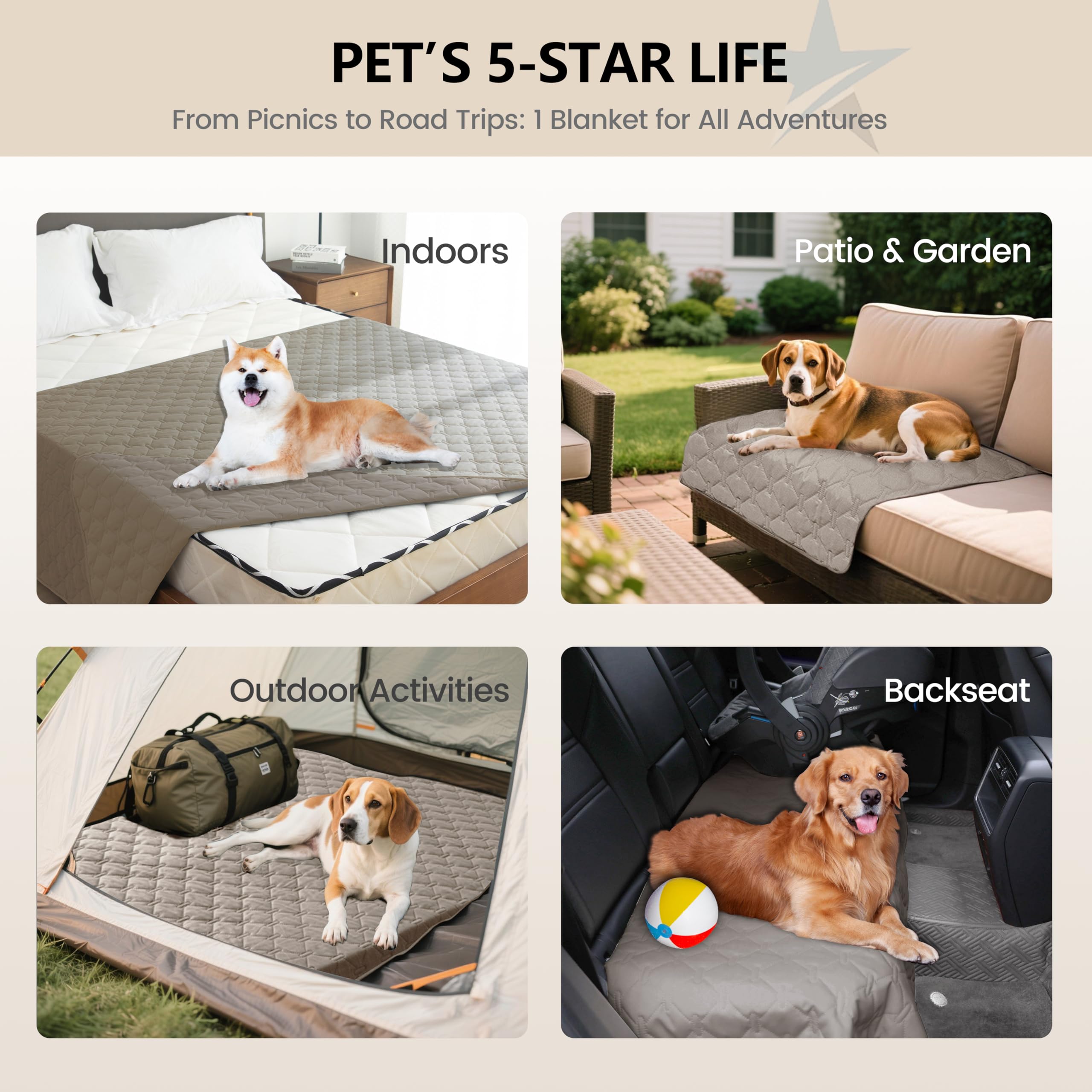 gogobunny Waterproof Blanket, Couch Covers for Dogs, Reversible Protector