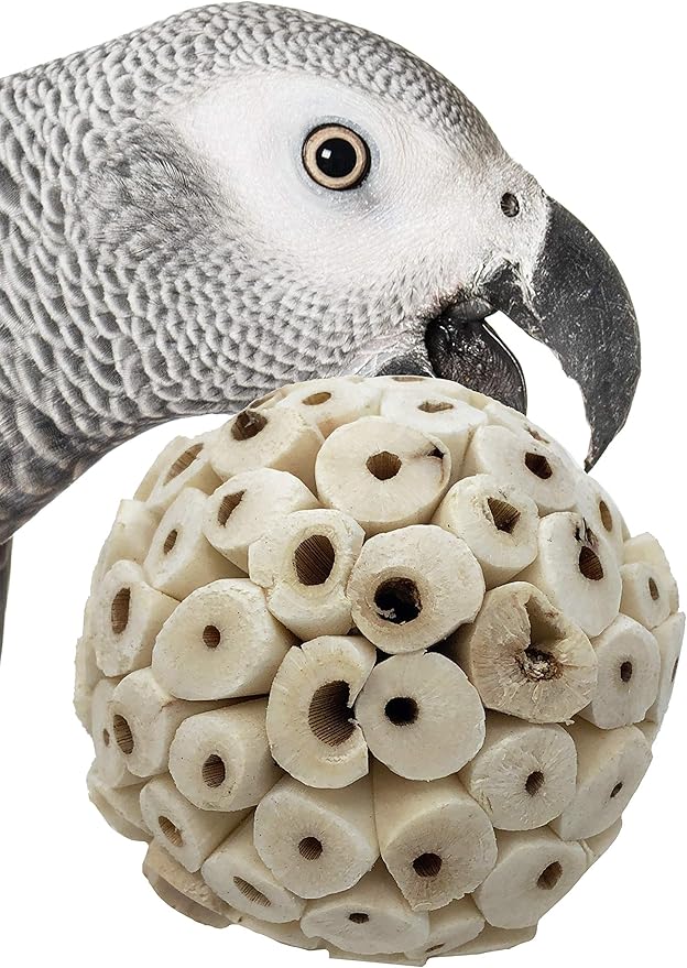 Bonka Bird Toys 2117 Pk6 Sola Atta Balls Foot Talon Craft Part Parrot Bird Toys Conure Parakeet Cockatiel