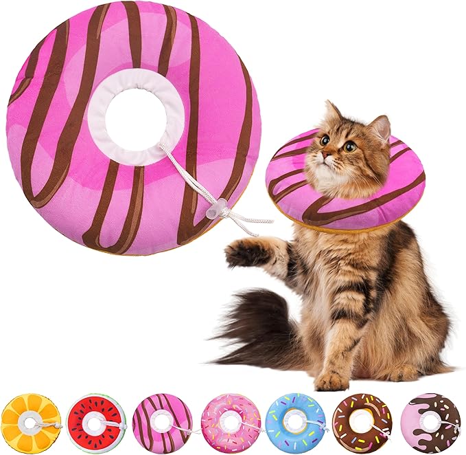 Seyezo Cat Cone Collar Soft, Adjustable Cat Recovery Cone