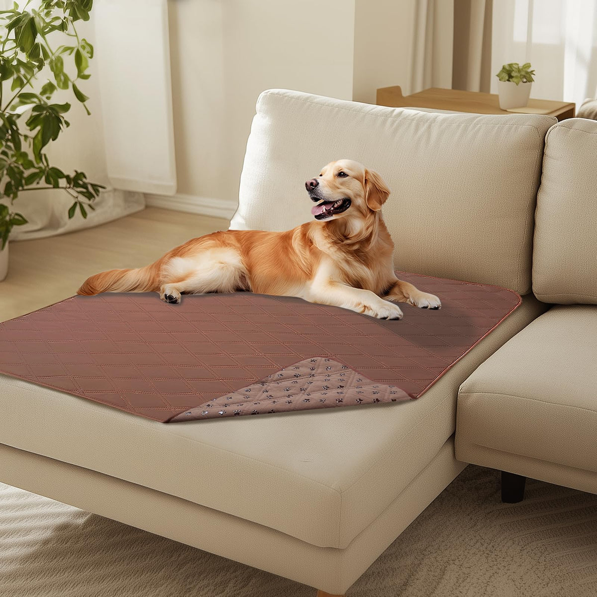 Luciphia Waterproof Couch Cover for Dogs, Non-Slip Pet Sofa Protector