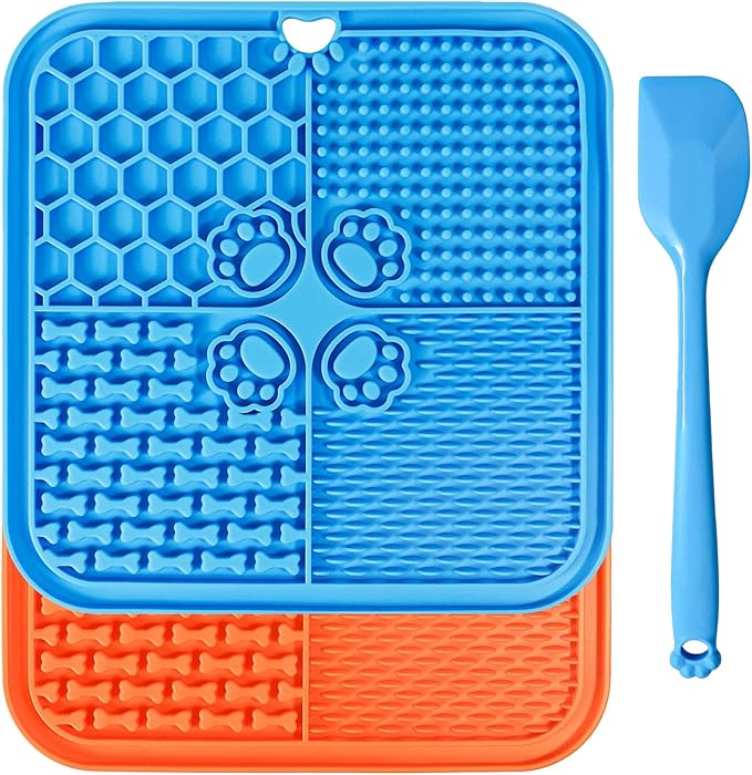 Lick Mat for Dogs, Slow Feeder with Suction Cups for Dog Anxiety Relief