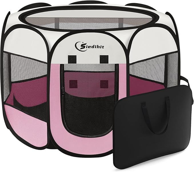 Siedihit Dog Cat Playpen, Dog Crate Tent Cage