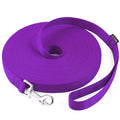 AmaGood Dog/Puppy Obedience Recall Training Long Dog Leash- 20 feet 30 feet 50 feet 15 feet Long Leash for Dogs Training,Recall,Play,Safety,Camping (Purple, 15 Foot (Pack of 1))