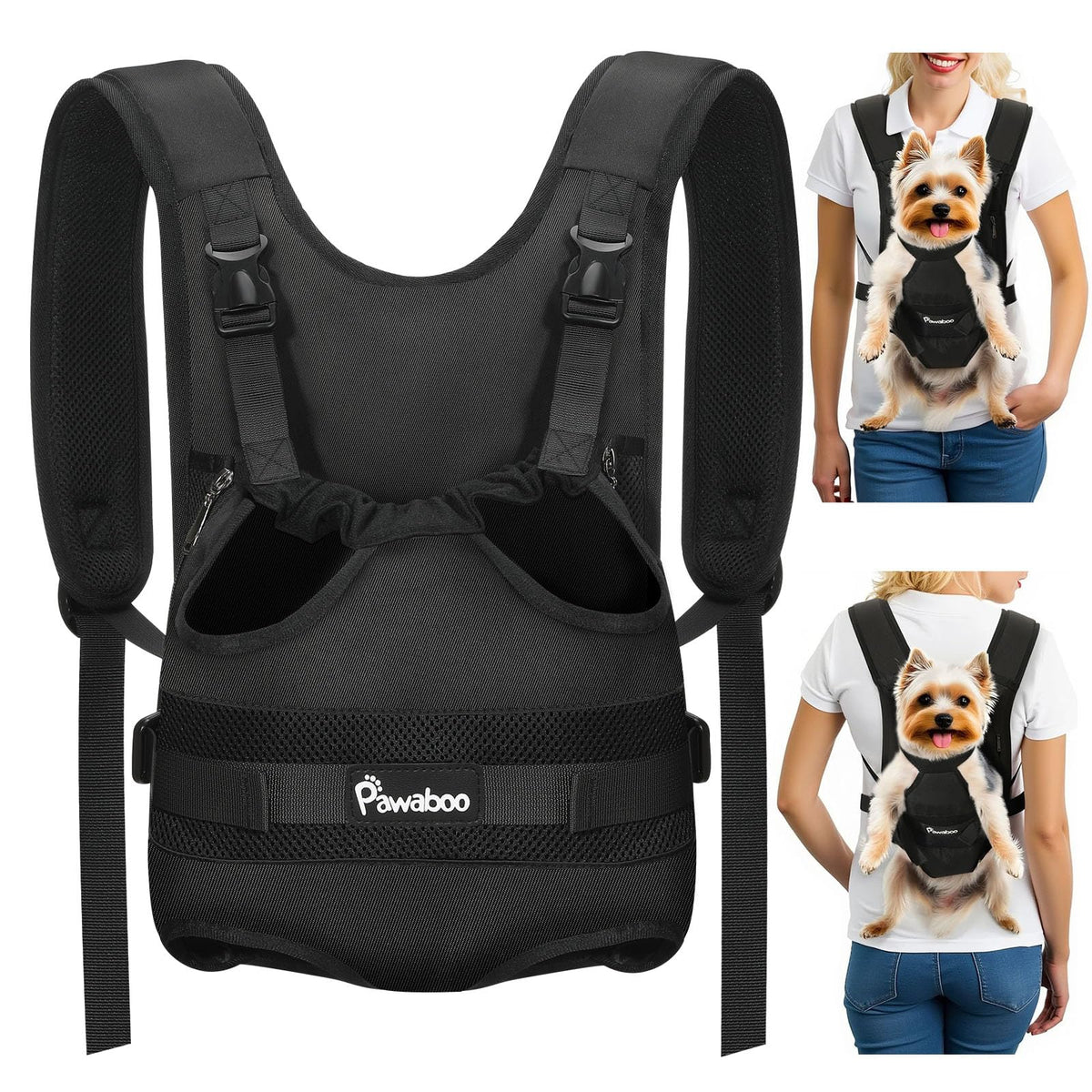 Pawaboo Pet Front Carrier Backpack for Small Medium Dogs