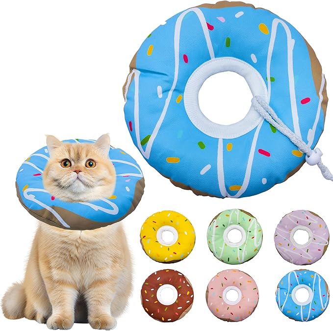 Seyezo Cat Cone Collar Soft, Adjustable Cat Recovery Cone