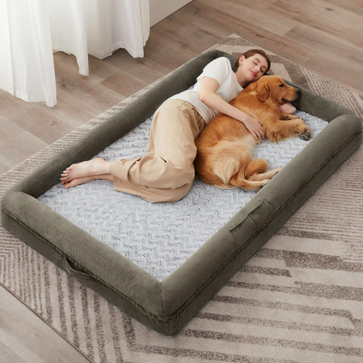 WNPETHOME XXXL Big Large Orthopedic for Senior Dog Bed Comfy Sleeping
