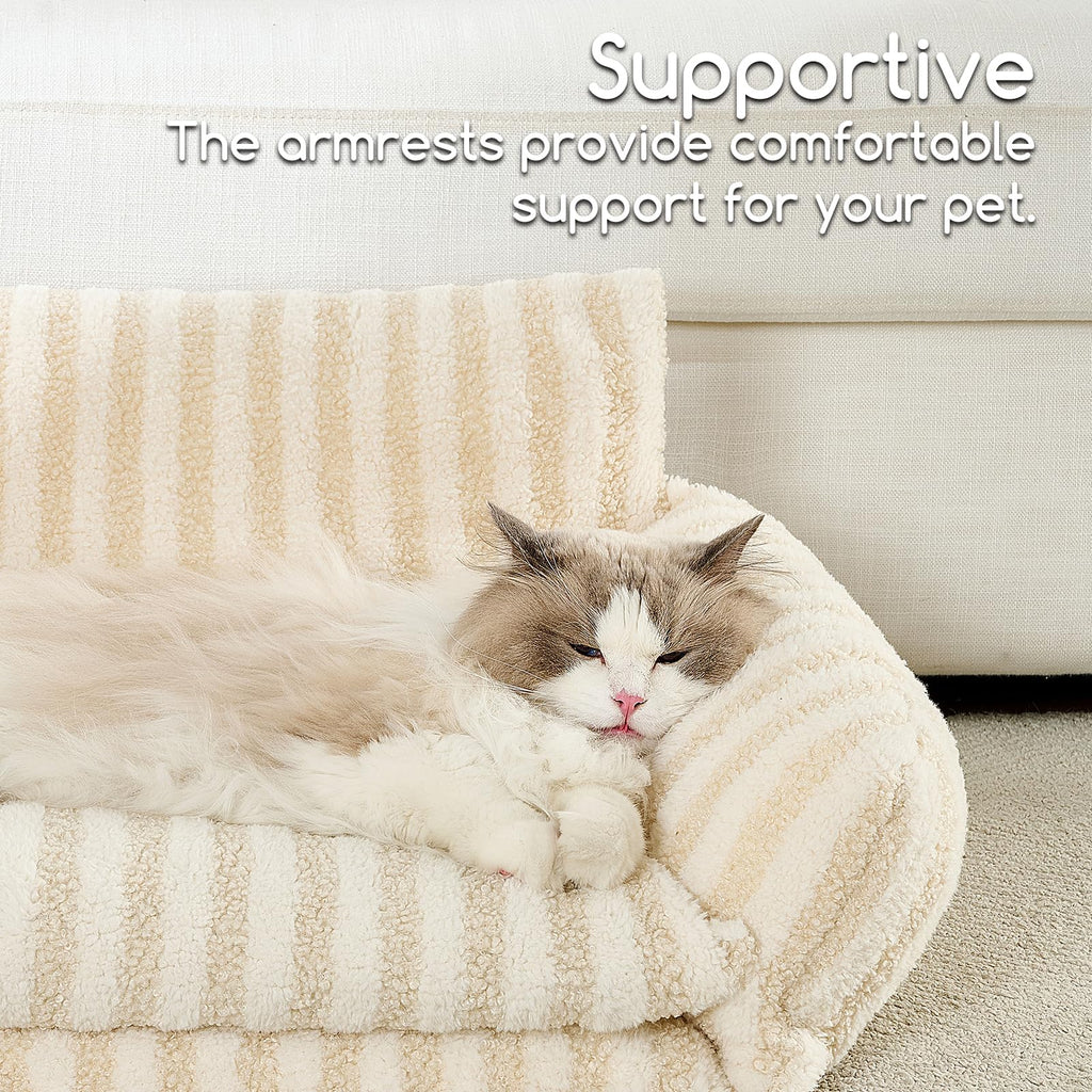Hollypet Cat Bed Small Dog Orthopedic Couch Beds for Pets up to 20 lbs