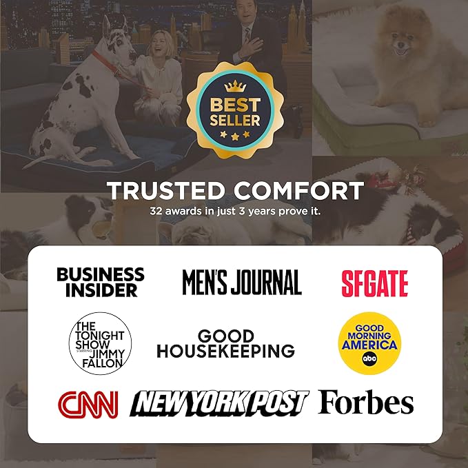 Bedsure XXL Orthopedic Dog Bed for Extra Large Dogs - Washable Giant Dog Cat Bed Waterproof, Comfort Dogs Couch Sofa with Washable Removable Cover, Pet Bed with Nonskid Bottom, Brown, 52"