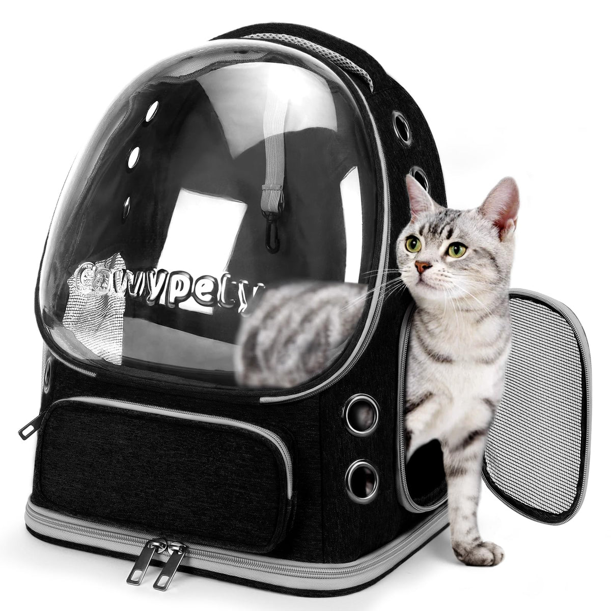 Cawypety Cat Carrier Backpack Bubble Pet Carrier for Cats and Small Dogs