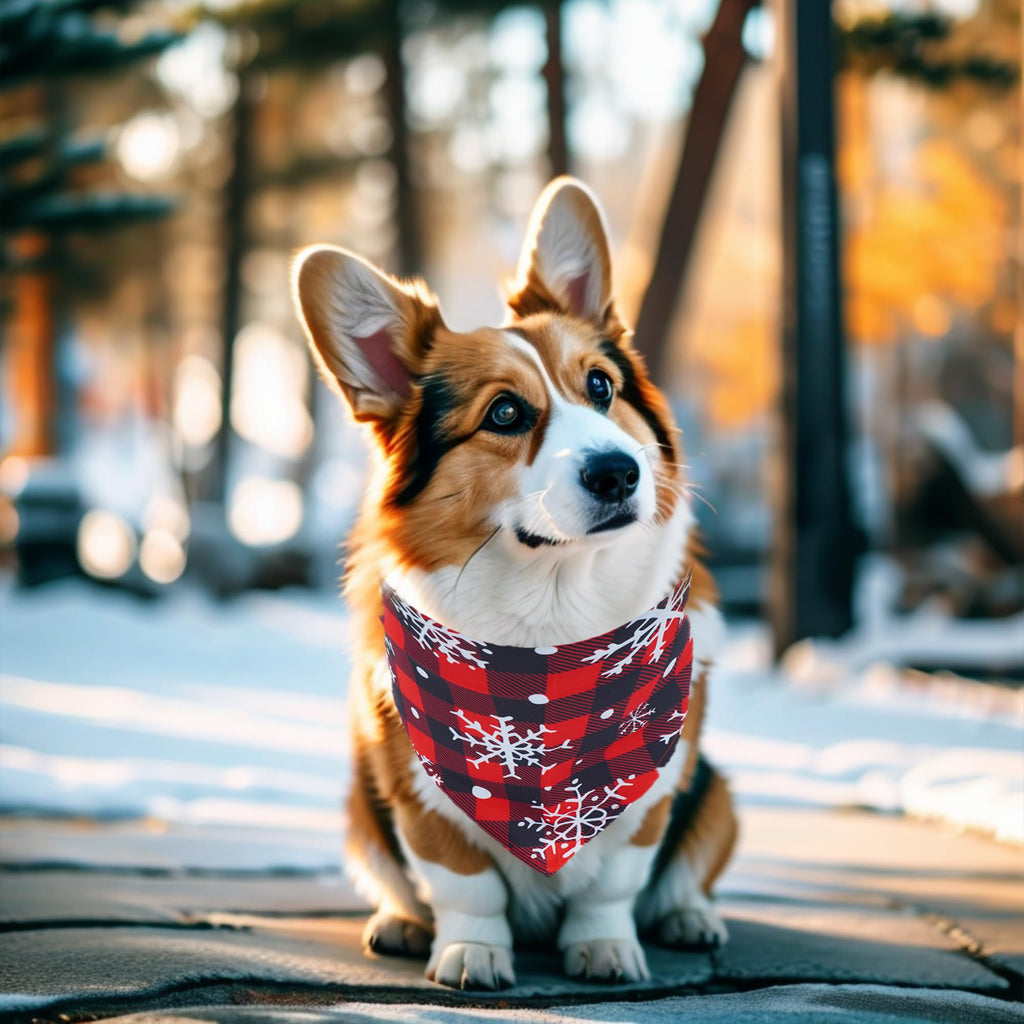 Pai Sence Winter Dog Bandanas Bulk for Medium Dogs Sewn Edge 25" 30Pcs M