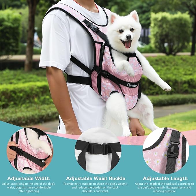 Pawaboo Pet Front Carrier Backpacks for Small Medium Dogs