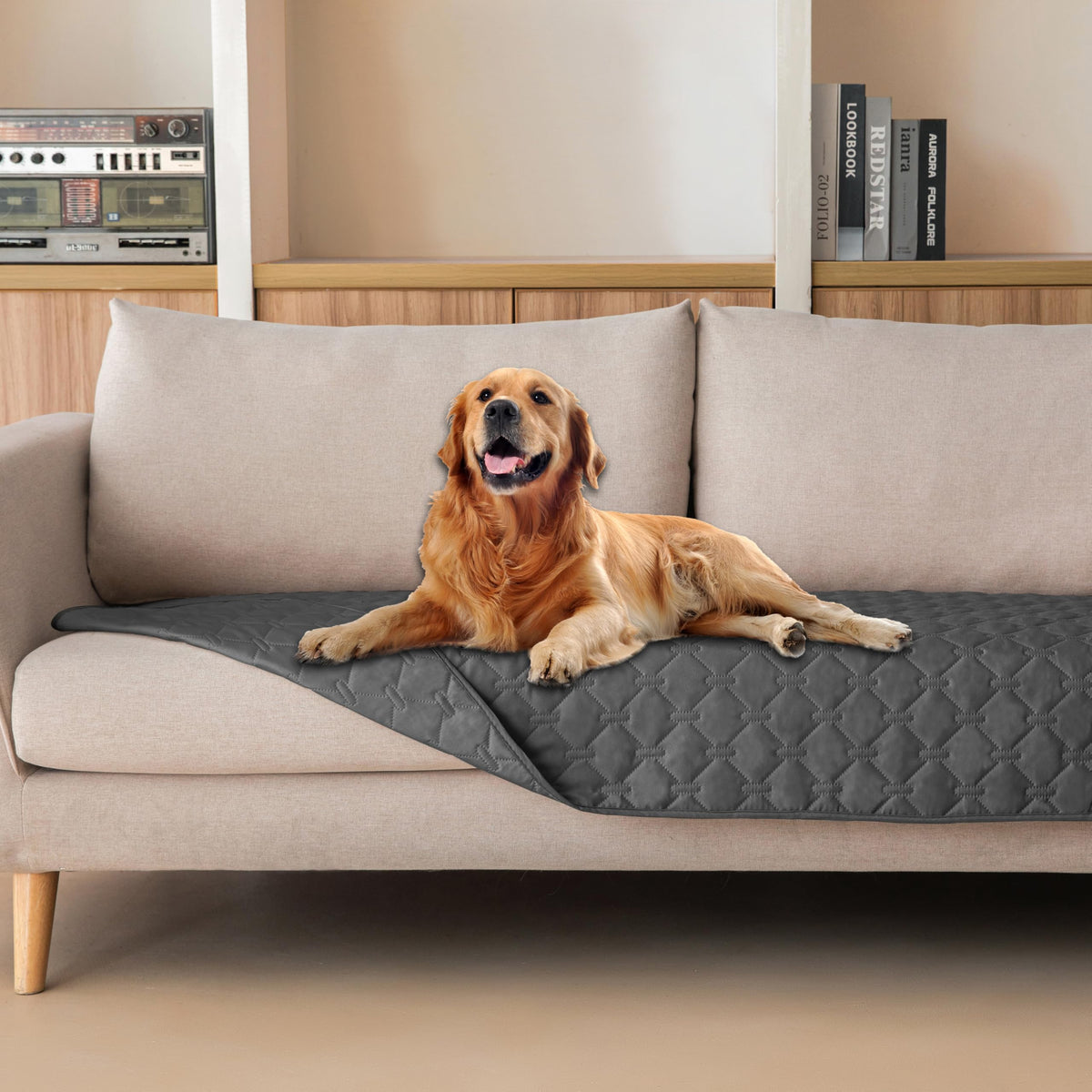 gogobunny Waterproof Blanket, Couch Covers for Dogs, Reversible Protector