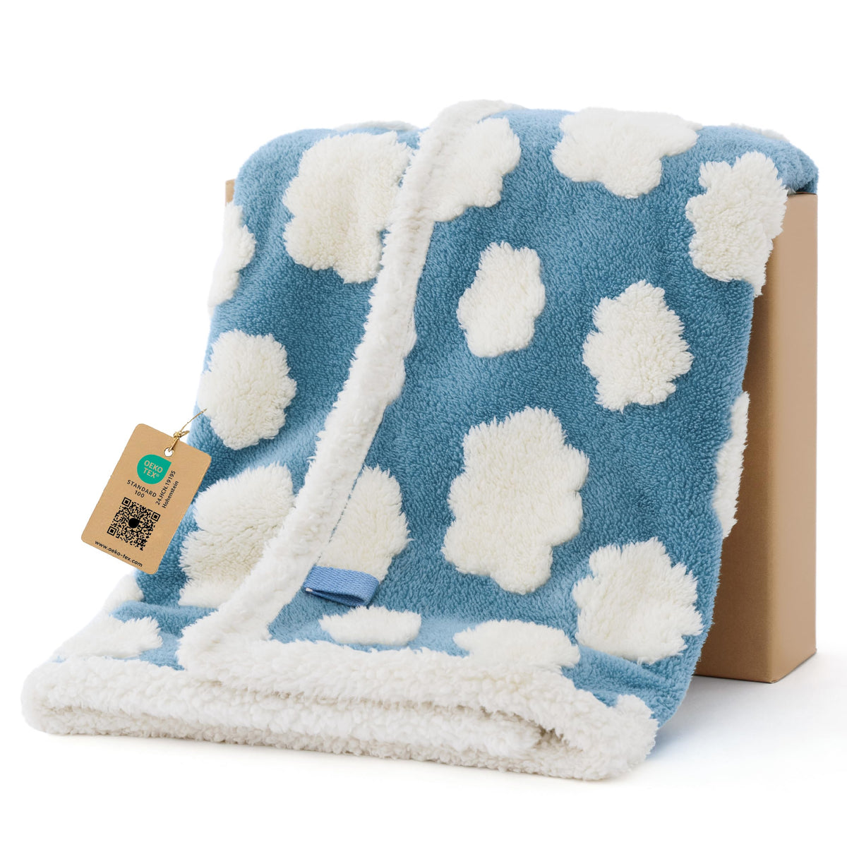 LE SURE Waterproof Dog Blankets for Small Dogs Cute Cozy 3D Jacquard,25x35