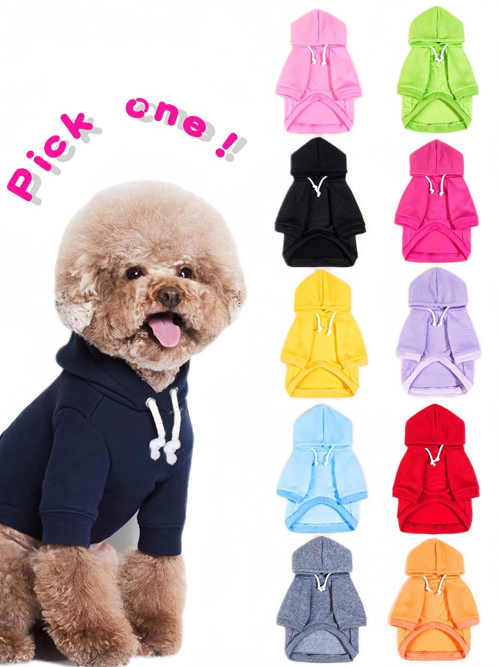QWINEE Basic Dog Hoodie Sweatshirt Puppy Sweater Warm Cat Costumes Pet Clothes for Chihuahua Puppy Kitten Small Medium Dogs Yellow X-Small
