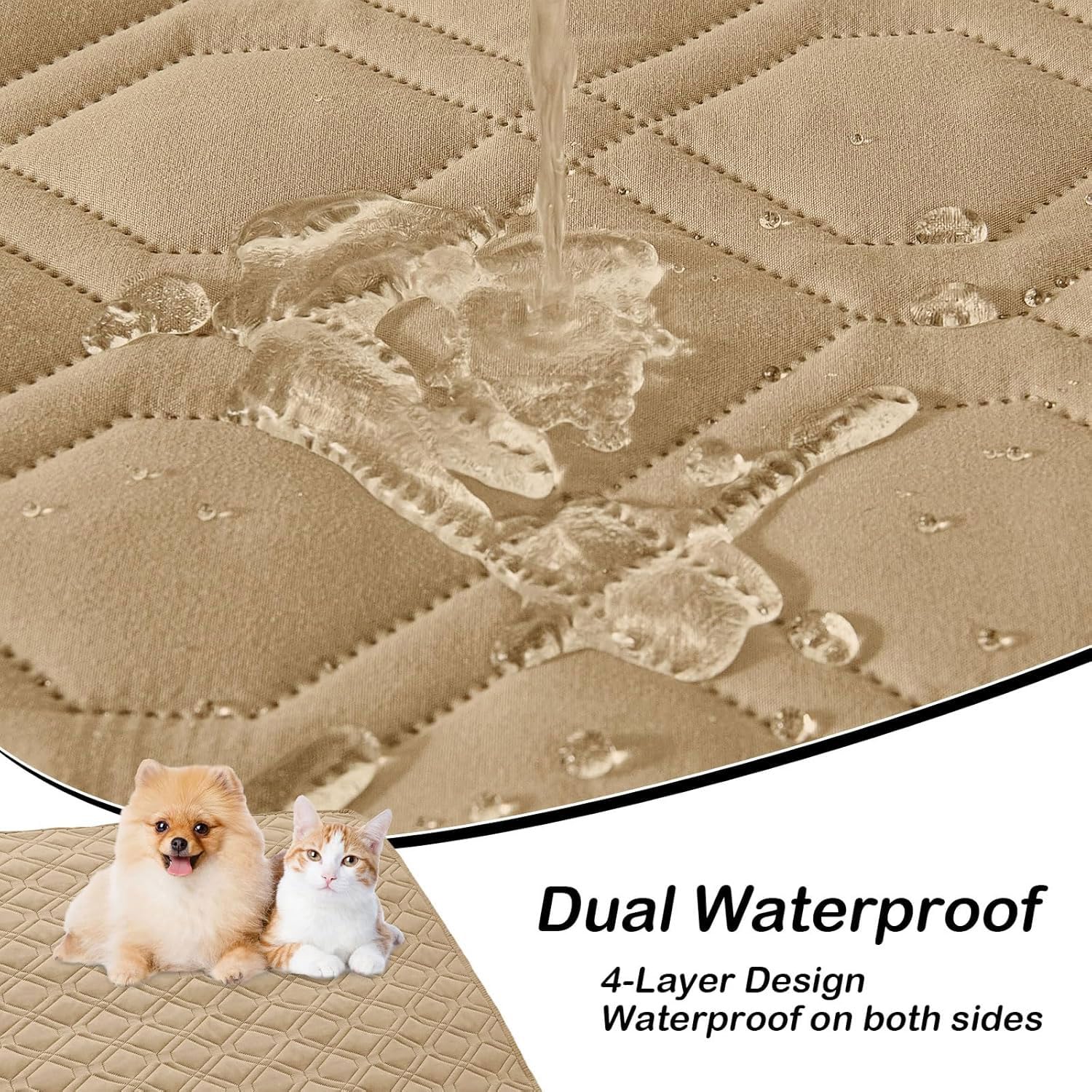 hyha Waterproof Dog Bed Blanket - Soft Pet Blanket & Sofa Cover for Dogs