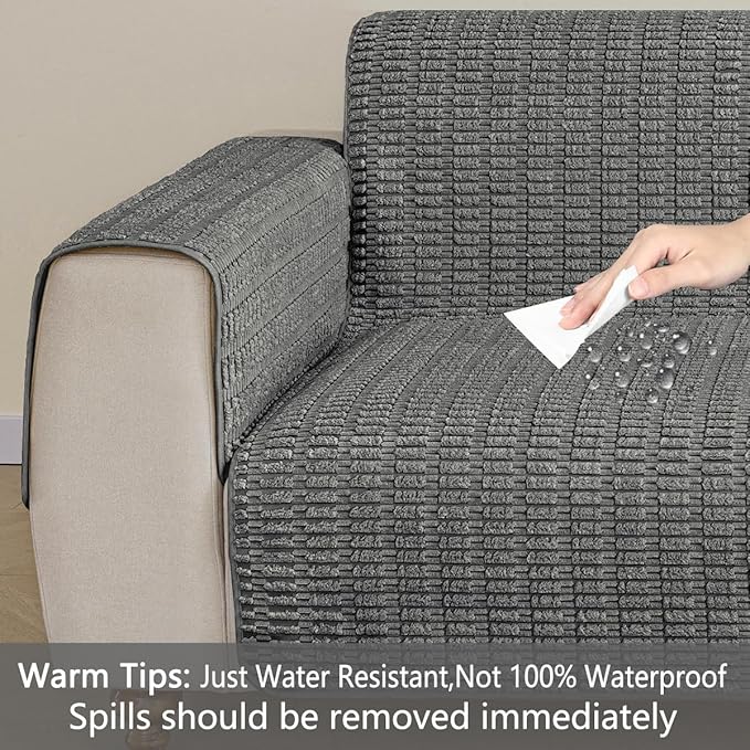 Muamar Dog Bed Cover Sofa Protector,Anti Slip Waterproof Sofa Covers for Living Room Couch Covers,Sofa Mat,Seat Cover,Dog Mat,Pet Pad for Furniture 1 Piece (60x82 inch, Dark Grey)