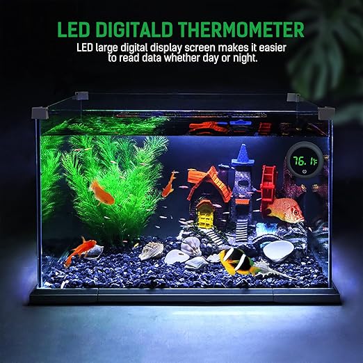 PAIZOO Aquarium Thermometer Digital, Highly Accurate Fish Tank Thermometer